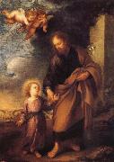 Bartolome Esteban Murillo St. John's and the child Jesus France oil painting artist